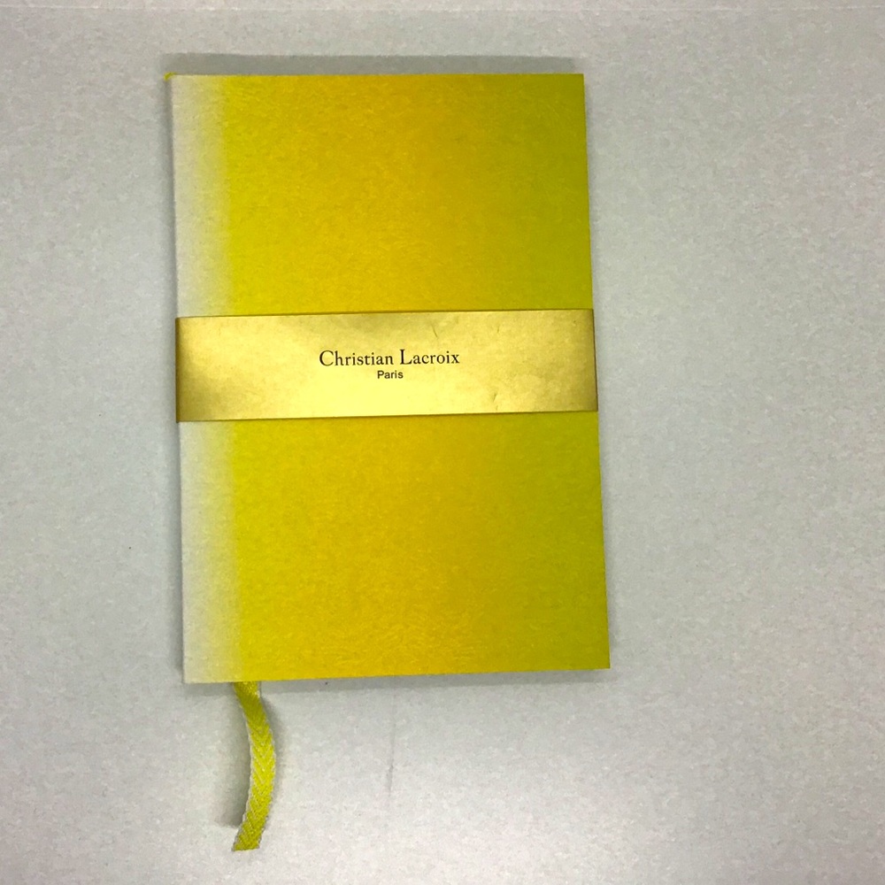 Paseo embossed yellow notebook - Christian Lacroix
